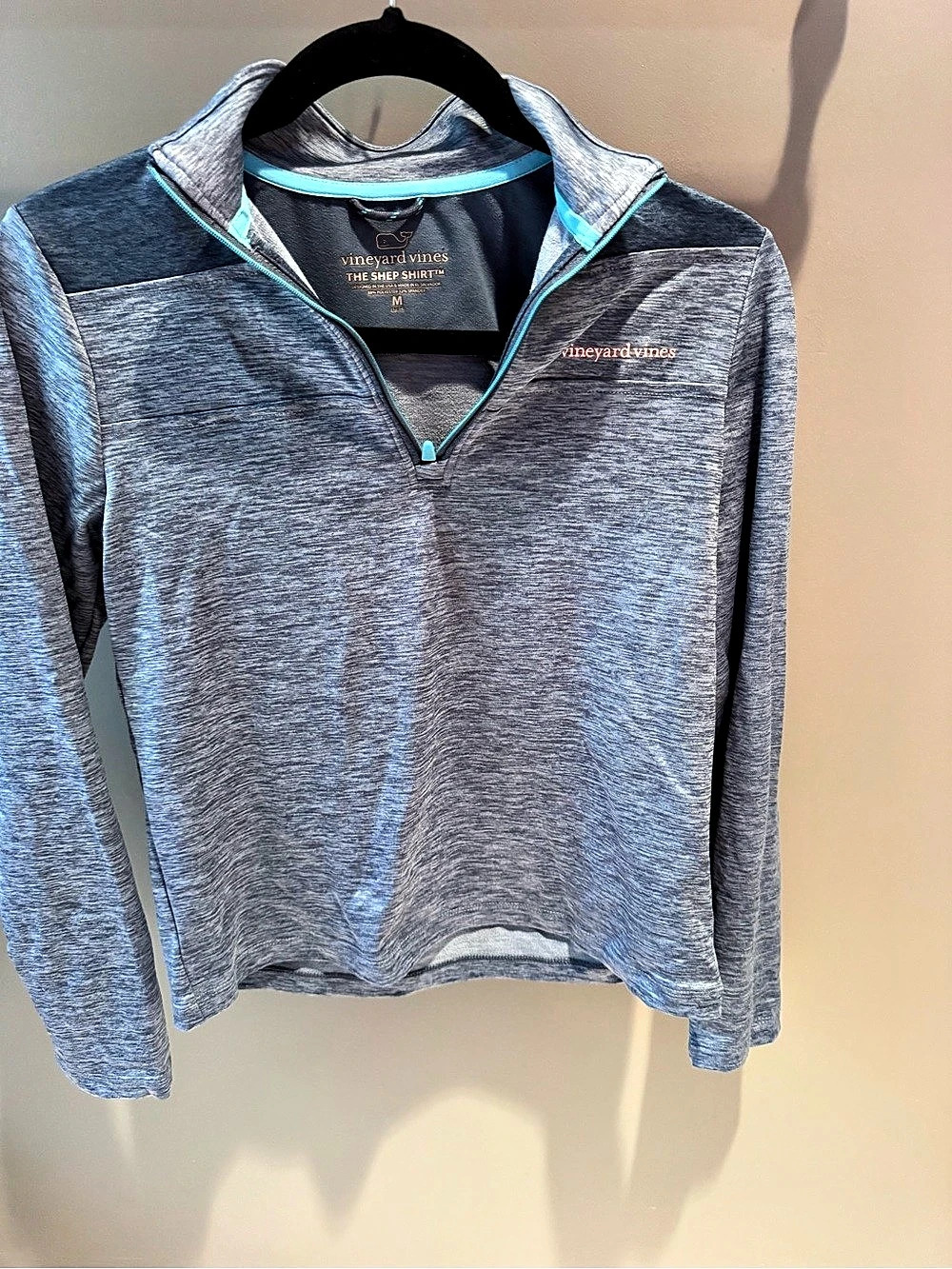 Vineyard Vines Boys Performance Shep Shirt 1/4 Zip M 12-14 Blue